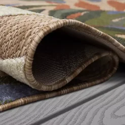 New Kirklands Home North Shore Botanical Outdoor Area Rug, 7x10 Multi
