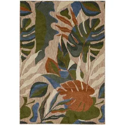 Online Kirklands Home North Shore Botanical Outdoor Area Rug, 9x12 Multi