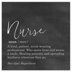 Hot Kirklands Home Nurse Definition Canvas Art Print Black