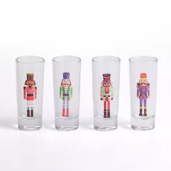 Hot Kirklands Home Nutcracker Shot Glasses, Set of 4