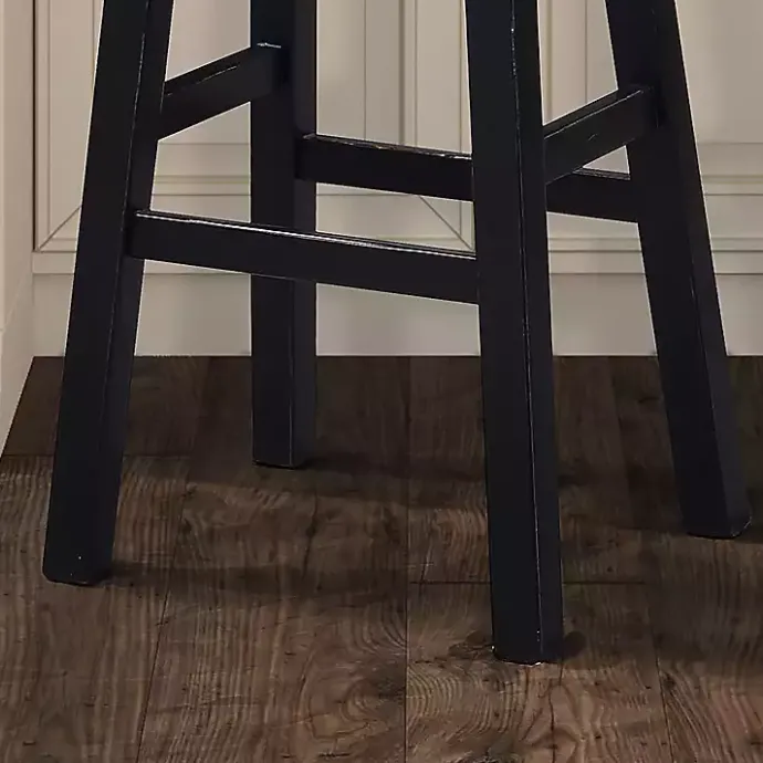 Online Kirklands Home Oak Wood Backless Cooper Counter Stools, Set of 2 Brown