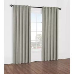 Clearance Kirklands Home Oatmeal Baxter Blackout Curtain Panel, 84 in. Tan
