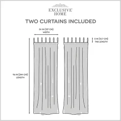 Online Kirklands Home Oatmeal Braided 2-pc. Curtain Panel Set, 96 in. Ivory