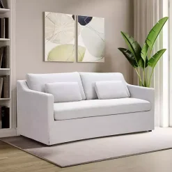 Best Kirklands Home Oatmeal Roosevelt Sofa Tan