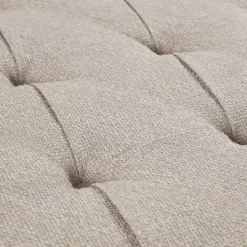 Outlet Kirklands Home Oatmeal Tufted Square Ottoman Tan