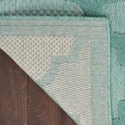 Sale Kirklands Home Ocean Aqua Trellis Outdoor Area Rug, 4x6 Blue