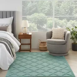Sale Kirklands Home Ocean Aqua Trellis Outdoor Area Rug, 4x6 Blue