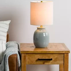 Online Kirklands Home Ocean Blue Ceramic Table Lamp Tan