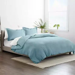 Best Kirklands Home Ocean Solid 3-pc. King Duvet Cover Set Blue