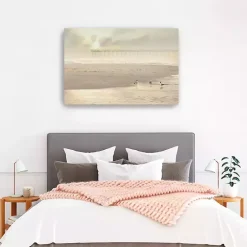 Hot Kirklands Home Ocean City Pier Canvas Art Print Tan