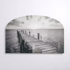 Kirklands Home Ocean Dock Arched Canvas Art Print