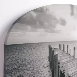Kirklands Home Ocean Dock Arched Canvas Art Print