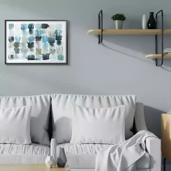Sale Kirklands Home Ocean Inspired Abstract Tiles Framed Art Print