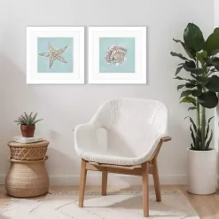 New Kirklands Home Ocean Seashells II Framed Art Prints, Set of 2