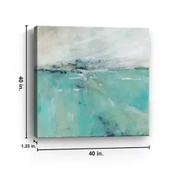 Best Kirklands Home Ocean's Expanse Giclee Canvas Art Print Blue
