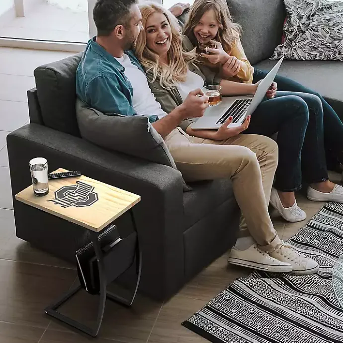 Kirklands Home Ohio State University Wood C-Table Tan