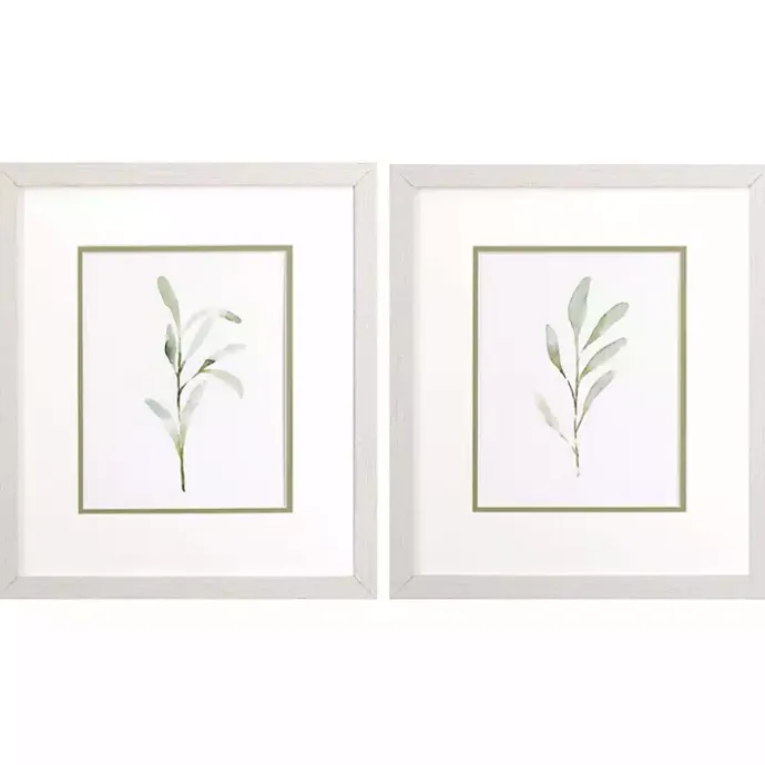Sale Kirklands Home Olive Leaves Framed Art Prints, Set of 2