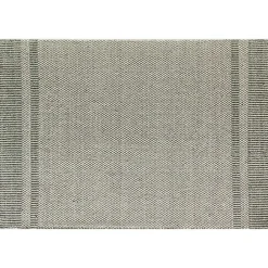 Kirklands Home Olive Striped Border Area Rug Green