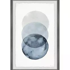 Kirklands Home Ombre Overlapping Circles Giclee Framed Art Print