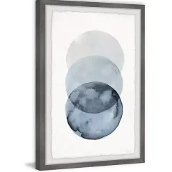 Kirklands Home Ombre Overlapping Circles Giclee Framed Art Print