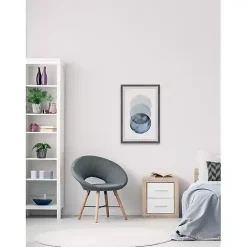 Kirklands Home Ombre Overlapping Circles Giclee Framed Art Print
