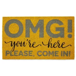 Discount Kirklands Home OMG You're Here Doormat