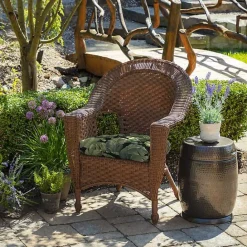 Clearance Kirklands Home Onyx Cebu 2-pc. Outdoor Wicker Chair Cushion Set