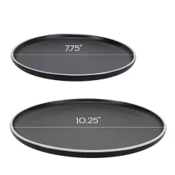 New Kirklands Home Onyx Eliza 16-pc. Dinnerware Set Black