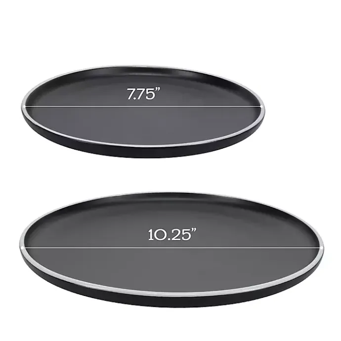 New Kirklands Home Onyx Eliza 16-pc. Dinnerware Set Black