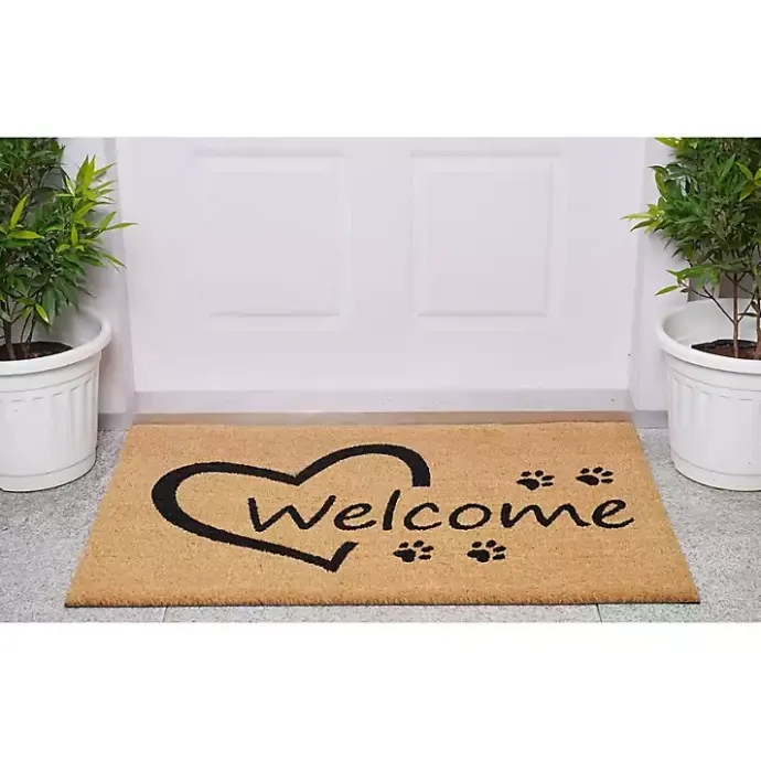 Sale Kirklands Home Open Heart Welcome Paws Doormat