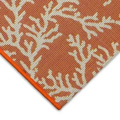 Online Kirklands Home Coral Indoor/Outdoor Rug, 2x3 Orange