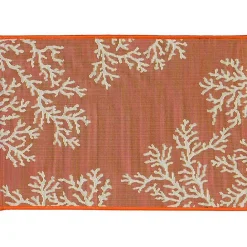 Hot Kirklands Home Orange Coral Indoor/Outdoor Rug, 3x4