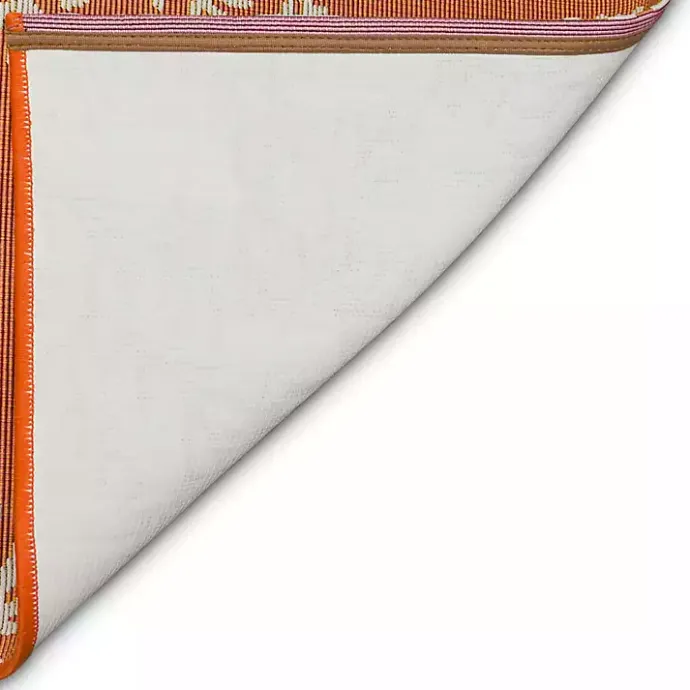 Hot Kirklands Home Orange Coral Indoor/Outdoor Rug, 3x4