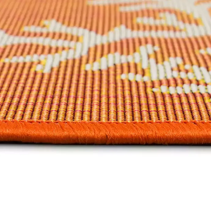 Hot Kirklands Home Orange Coral Indoor/Outdoor Rug, 3x4