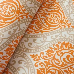 Outlet Kirklands Home Orange Damask 5-pc. California King Comforter Set