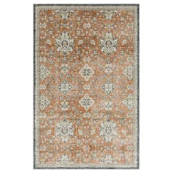 Sale Kirklands Home Granary Floral Area Rug, 8x10 Orange