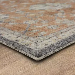 New Kirklands Home Granary Floral Runner, 2x8 Orange