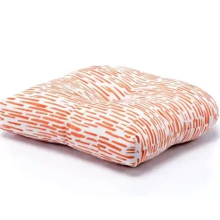 New Kirklands Home Patterned Outdoor Chair Cushion Orange