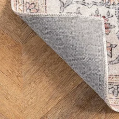 Best Kirklands Home Vintage Floral Washable Area Rug, 3x5 Orange