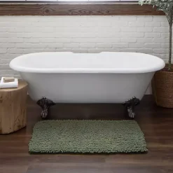 Outlet Kirklands Home Oregano Chenille Bath Mat, 34 in. Green