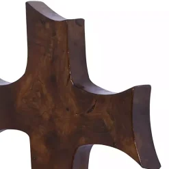 Clearance Kirklands Home Organic Shape Cross Wall Plaque, 14 in. Brown