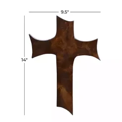 Clearance Kirklands Home Organic Shape Cross Wall Plaque, 14 in. Brown