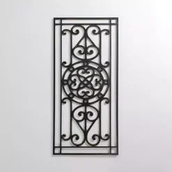 Best Kirklands Home Orleans Scroll Panel Wall Plaque Black