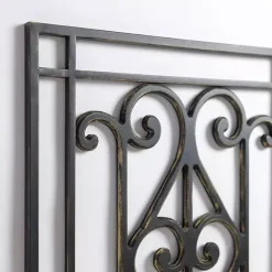 Best Kirklands Home Orleans Scroll Panel Wall Plaque Black