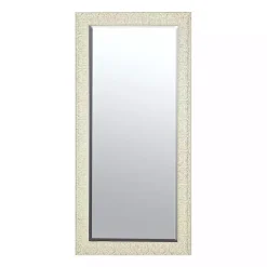 Sale Kirklands Home Ornate Distressed Cream Leaner Mirror