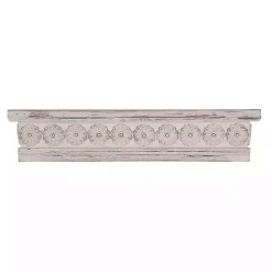 Online Kirklands Home Ornate Farmhouse Wooden Wall Shelf, 28 in. White