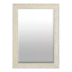 Discount Kirklands Home Ornate Ivory Wall Mirror, 31x43 in.