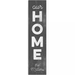 New Kirklands Home Our Home Personalized Porch Board Black