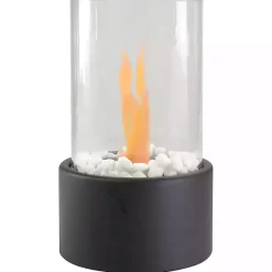 Discount Kirklands Home Outdoor Tabletop Fireplace on Base Black
