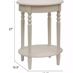 Sale Kirklands Home Oval Antique Accent Table White